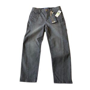 Democracy Ab Solution High Rise Ankle Straight Leg Jeans 4 PETITE Gray NWT